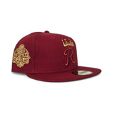 Red Kansas City Royals Gray Bottom 2015 World Series Side Patch New Era 59Fifty Fitted