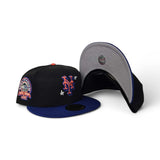 Black Scribble New York Mets Royal Blue Visor Gray Bottom Shea Stadium Side Patch New Era 59Fifty Fitted