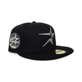 Black Houston Astros Gray Bottom 35 Great Years Side Patch New Era 59Fifty Fitted