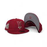 Red Los Angeles Angels Upside Down Logo Gray Bottom Anaheim Angels Side Patch New Era 59Fifty Fitted