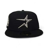 Black Houston Astros Gray Bottom 35 Great Years Side Patch New Era 59Fifty Fitted