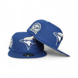 French Blue Toronto Blue Jays Gray Bottom 40th Season Side Patch New Era 59Fifty Fitted