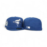 French Blue Toronto Blue Jays Gray Bottom 40th Season Side Patch New Era 59Fifty Fitted