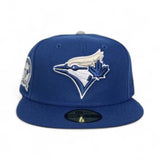 French Blue Toronto Blue Jays Gray Bottom 40th Season Side Patch New Era 59Fifty Fitted