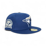 French Blue Toronto Blue Jays Gray Bottom 40th Season Side Patch New Era 59Fifty Fitted
