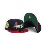 Navy Blue St. Louis Cardinals "The Lou" Red Visor Gray Bottom 1931 World Series Side Patch New Era 59Fifty Fitted