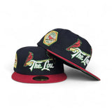 Navy Blue St. Louis Cardinals "The Lou" Red Visor Gray Bottom 1931 World Series Side Patch New Era 59Fifty Fitted