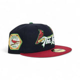 Navy Blue St. Louis Cardinals "The Lou" Red Visor Gray Bottom 1931 World Series Side Patch New Era 59Fifty Fitted