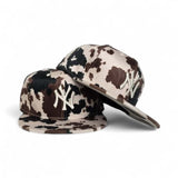 Cow Print New York Yankees Chrome Bottom New Era 59Fifty Fitted