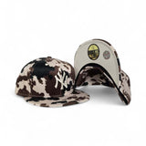 Cow Print New York Yankees Chrome Bottom New Era 59Fifty Fitted