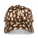 Cheetah Print Los Angeles Dodgers Toasted Peanut Bottom New Era 9Twenty Strapback
