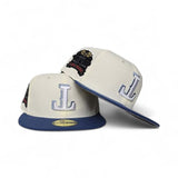 Off White Upside Down Texas Rangers Indigo Blue Visor Gray Bottom Final Season Side Patch New Era Fitted