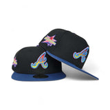 Black Atlanta Braves Blue Visor Gray Bottom 2025 All Star Game Side Patch New Era 59Fifty Fitted