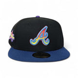 Black Atlanta Braves Blue Visor Gray Bottom 2025 All Star Game Side Patch New Era 59Fifty Fitted
