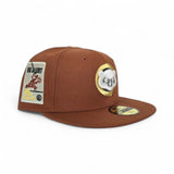 Rust Orange Chicago Cubs Gray Bottom Be Alert Foul Balls Side Patch New Era 59Fifty Fitted