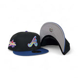 Black Atlanta Braves Blue Visor Gray Bottom 2025 All Star Game Side Patch New Era 59Fifty Fitted