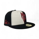 Off White/Black Pinwheel Kansas City Royals Black Visor Red Bottom City Connect Side Patch New Era 59Fifty Fitted