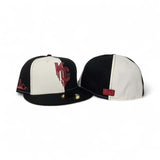 Off White/Black Pinwheel Kansas City Royals Black Visor Red Bottom City Connect Side Patch New Era 59Fifty Fitted