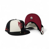 Off White/Black Pinwheel Kansas City Royals Black Visor Red Bottom City Connect Side Patch New Era 59Fifty Fitted