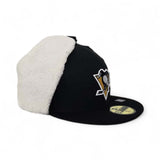 Black Pittsburgh Penguins Gray Bottom Dogear New Era 59Fifty Fitted