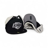 Black Los Angeles Kings Gray Bottom Dogear New Era 59Fifty Fitted