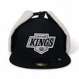 Black Los Angeles Kings Gray Bottom Dogear New Era 59Fifty Fitted