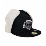 Black Los Angeles Kings Gray Bottom Dogear New Era 59Fifty Fitted
