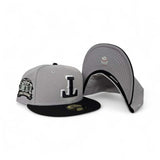 Gray Upside Down Texas Rangers Black Visor Gray Bottom Final Season Side Patch New Era 59Fifty Fitted
