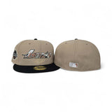Camel Houston Astros Black Visor Pink Bottom 2005 World Series Side Patch New Era 59Fifty Fitted