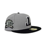 Gray Upside Down Texas Rangers Black Visor Gray Bottom Final Season Side Patch New Era 59Fifty Fitted