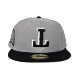 Gray Upside Down Texas Rangers Black Visor Gray Bottom Final Season Side Patch New Era 59Fifty Fitted