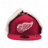 Red Detroit Redwings Gray Bottom Dogear New Era 59Fifty Fitted