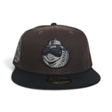Brown Spring Training New York Mets Black Visor Gray Bottom Shea Stadium Side Patch New Era 59Fifty Fitted