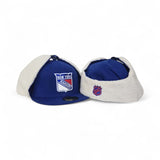 Royal Blue New York Rangers Gray Bottom Dogear New Era 59Fifty Fitted