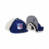 Royal Blue New York Rangers Gray Bottom Dogear New Era 59Fifty Fitted