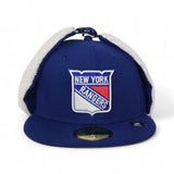 Royal Blue New York Rangers Gray Bottom Dogear New Era 59Fifty Fitted