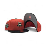 Orange Upside Down Houston Astros Black Visor Gray Bottom 2022 World Series Side Patch New Era 59Fifty Fitted