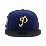 Royal Blue Philadelphia Phillies Black Visor Gray Bottom 100th Anniversary Side Patch New Era Fitted