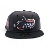 Dark Gray Tampa Bay Rays Black Visor Gray Bottom Tropicana Field Side Patch New Era Fitted