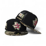 Black Trucker Houston Astros Real Tree Visor Gray Bottom 2000 Inaugural Season Side Patch New Era 59Fifty Fitted