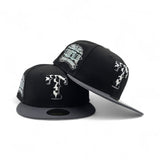 Black cow Print Texas Rangers Logo Dark Gray Visor Gray Bottom Final Season Side Patch New Era 59Fifty Fitted