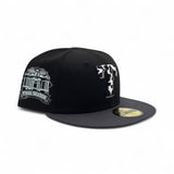 Black cow Print Texas Rangers Logo Dark Gray Visor Gray Bottom Final Season Side Patch New Era 59Fifty Fitted
