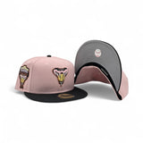 Pink Rouge Arizona Diamondbacks Black Visor Gray Bottom 1998 Inaugural Season Side Patch New Era 59Fifty Fitted