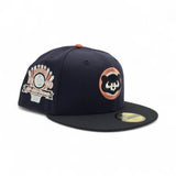 Navy Blue Chicago Cubs Black Visor Gray Bottom 1990 All Star Game Side Patch New Era 59Fifty Fitted