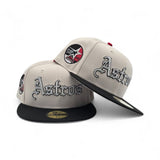Stone Houston Astros Black Visor Gray Bottom 35 Great Years Side Patch New Era 59Fifty Fitted