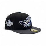 Black Los Angeles Angels Dark Gray Visor Icy Blue Bottom 2010 All Star Game Side Patch New Era 59Fifty Fitted