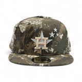 Real Tree Houston Astros Gray Bottom 20th Anniversary Side Patch New Era Fitted