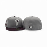 Gray Philadelphia Phillies Maroon Visor Gray Bottom 2026 All Star Game Side Patch New Era 59Fifty Fitted