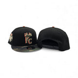 Black Kansas City Royals Camo Visor Gray Bottom 2012 All Star Game Side Patch New Era 9fifty Snapback
