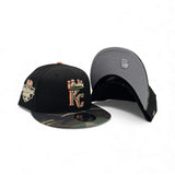 Black Kansas City Royals Camo Visor Gray Bottom 2012 All Star Game Side Patch New Era 9fifty Snapback